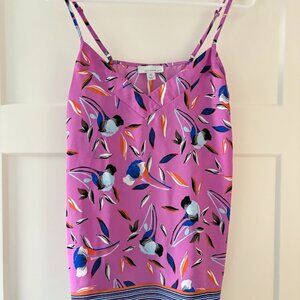 Allison Joy Floral V-Neck Spaghetti Strap Top- Size XS